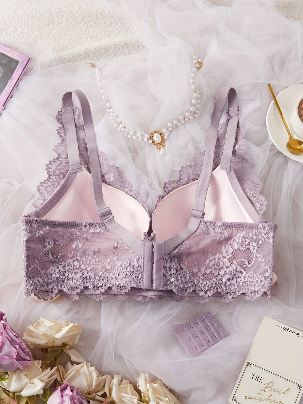 Soutien-gorge grande taille — Dentelle festonnée six coloris