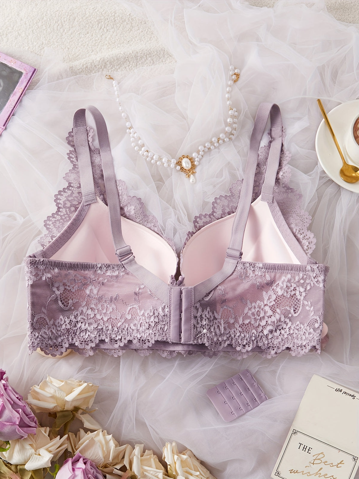 Soutien-gorge grande taille — Dentelle festonnée six coloris