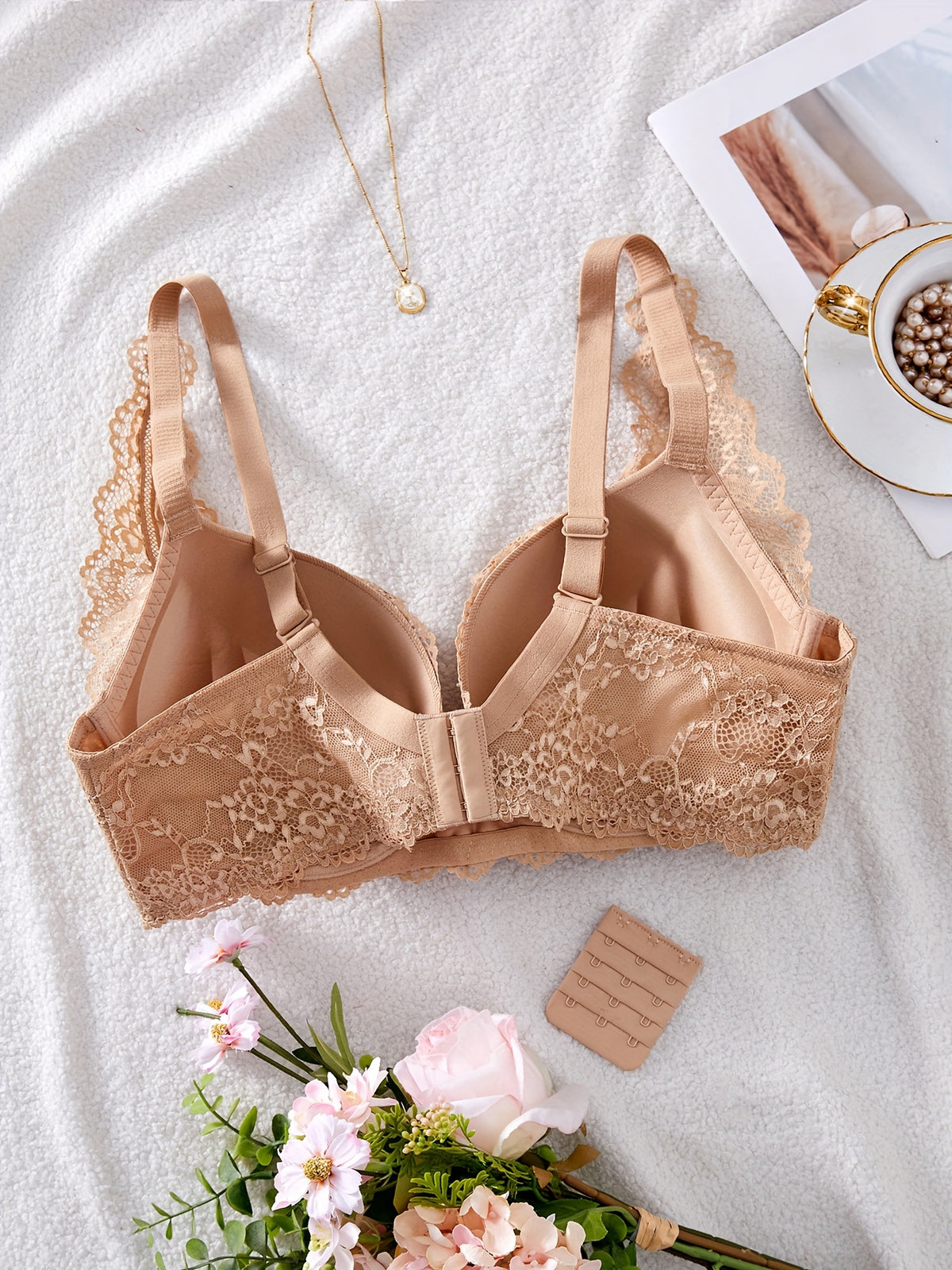 Soutien-gorge grande taille — Dentelle festonnée six coloris