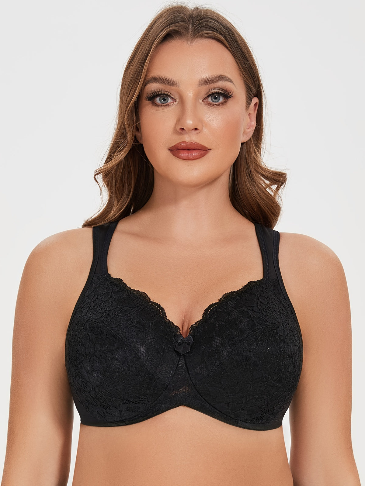 Soutien-gorge en dentelle florale grande taille — 39 tailles