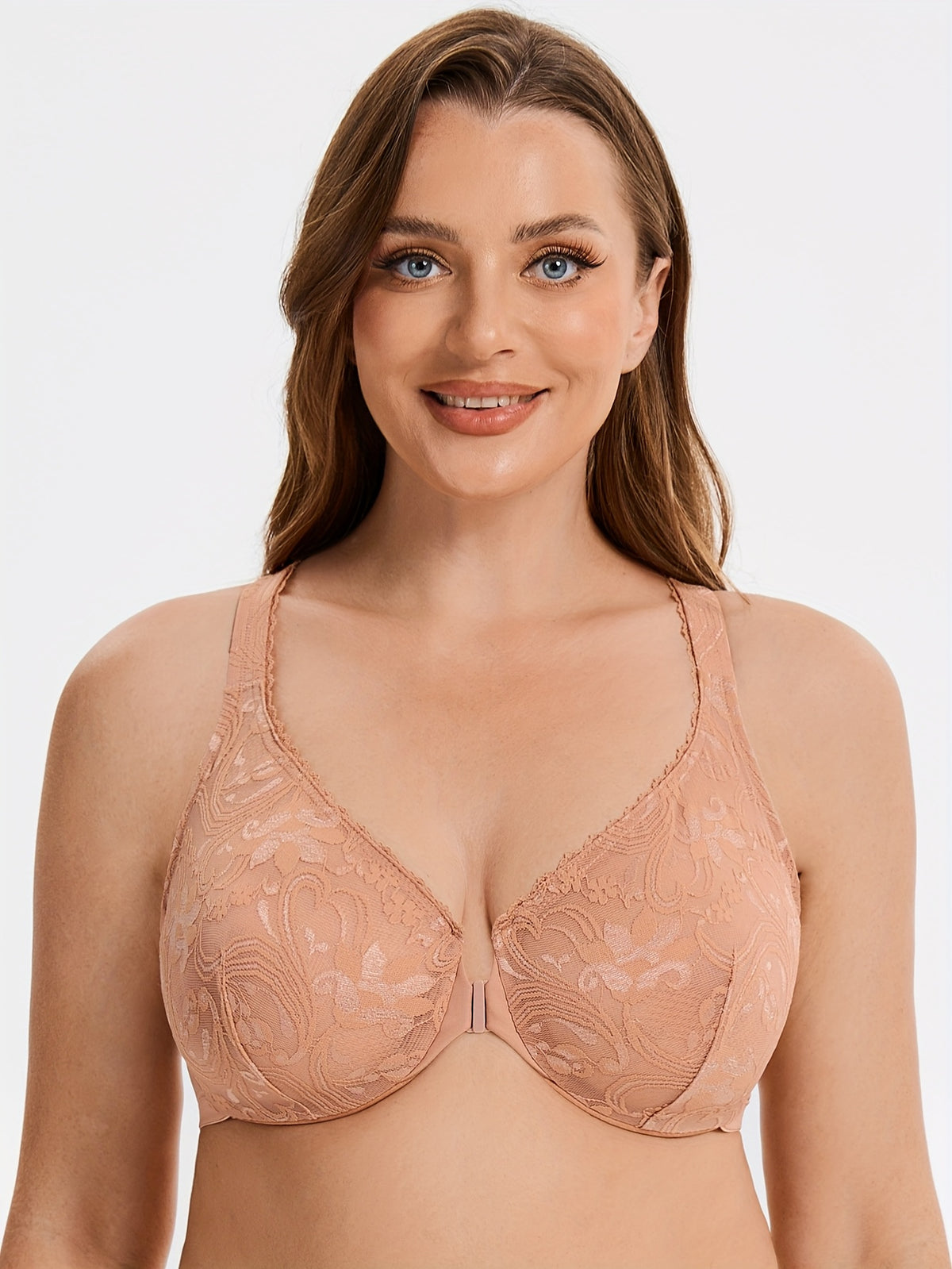 Soutien-gorge grande taille — Dos nageur, bleu et violet