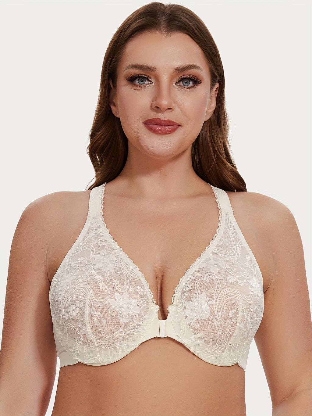 Soutien-gorge grande taille — Dos nageur, bleu et violet