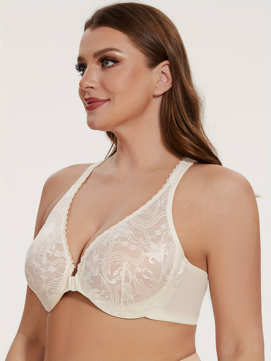 Soutien-gorge grande taille — Dos nageur, bleu et violet