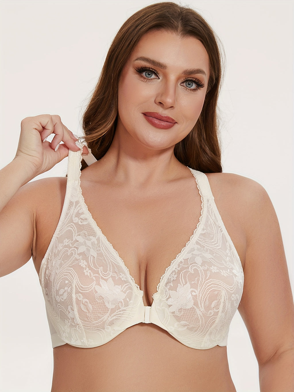 Soutien-gorge grande taille — Dos nageur, bleu et violet