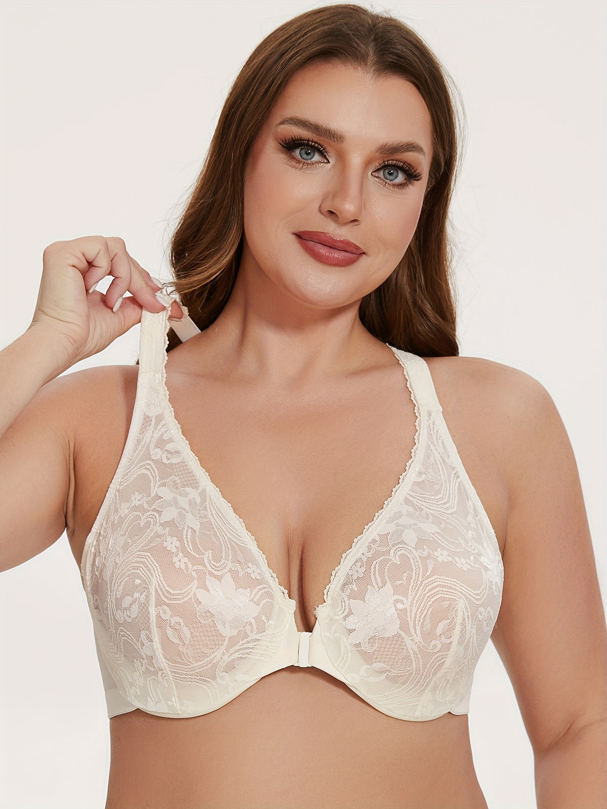 Soutien-gorge grande taille — Dos nageur, bleu et violet