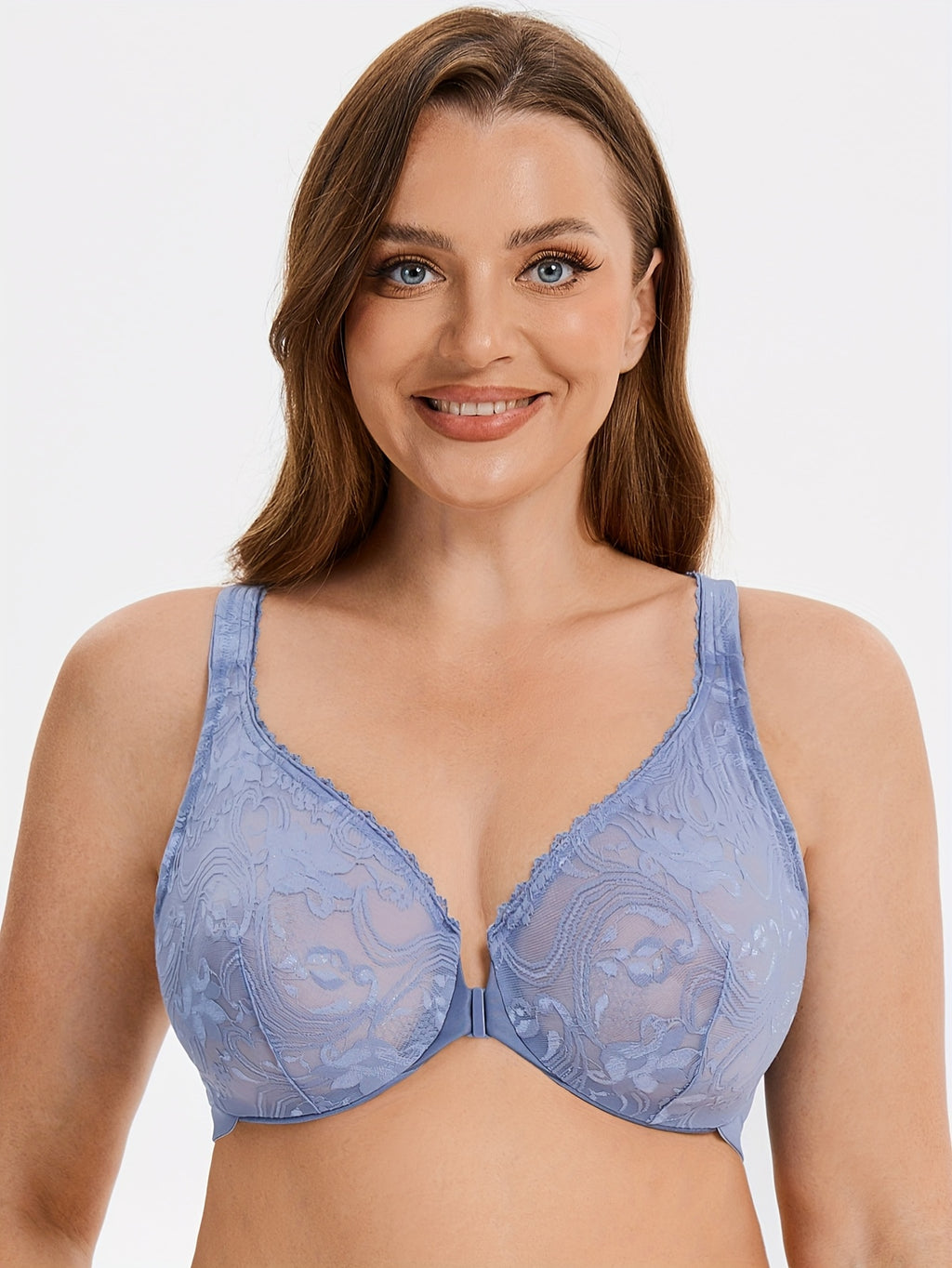Soutien-gorge grande taille — Dos nageur, bleu et violet
