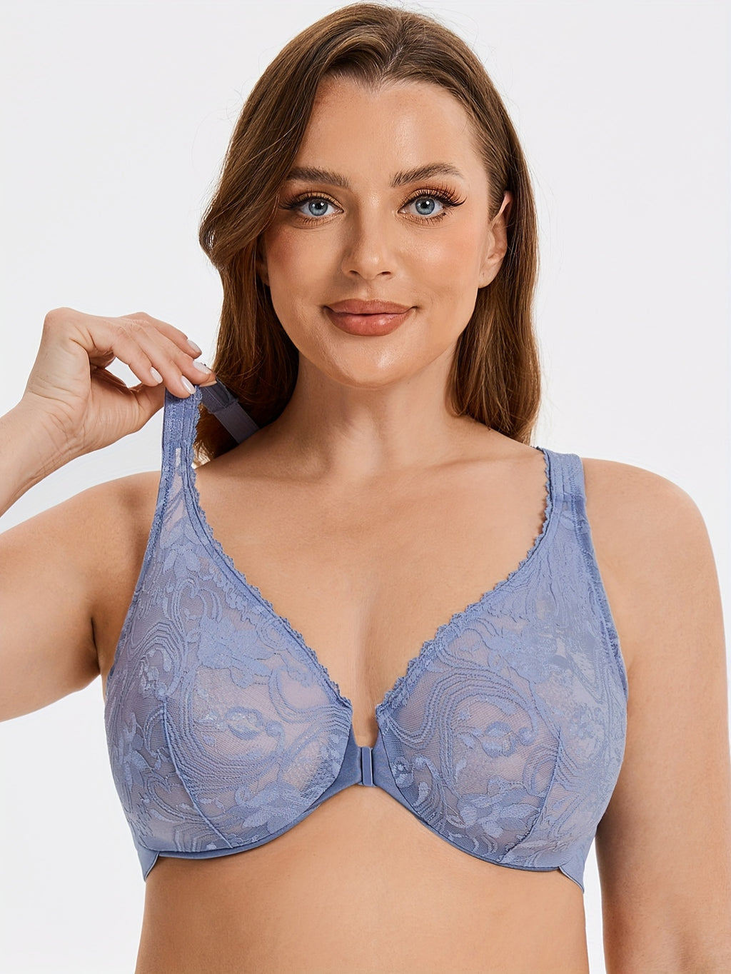Soutien-gorge grande taille — Dos nageur, bleu et violet