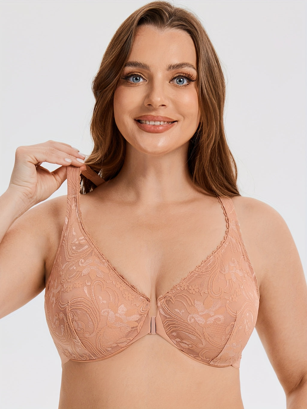 Soutien-gorge grande taille — Dos nageur, bleu et violet