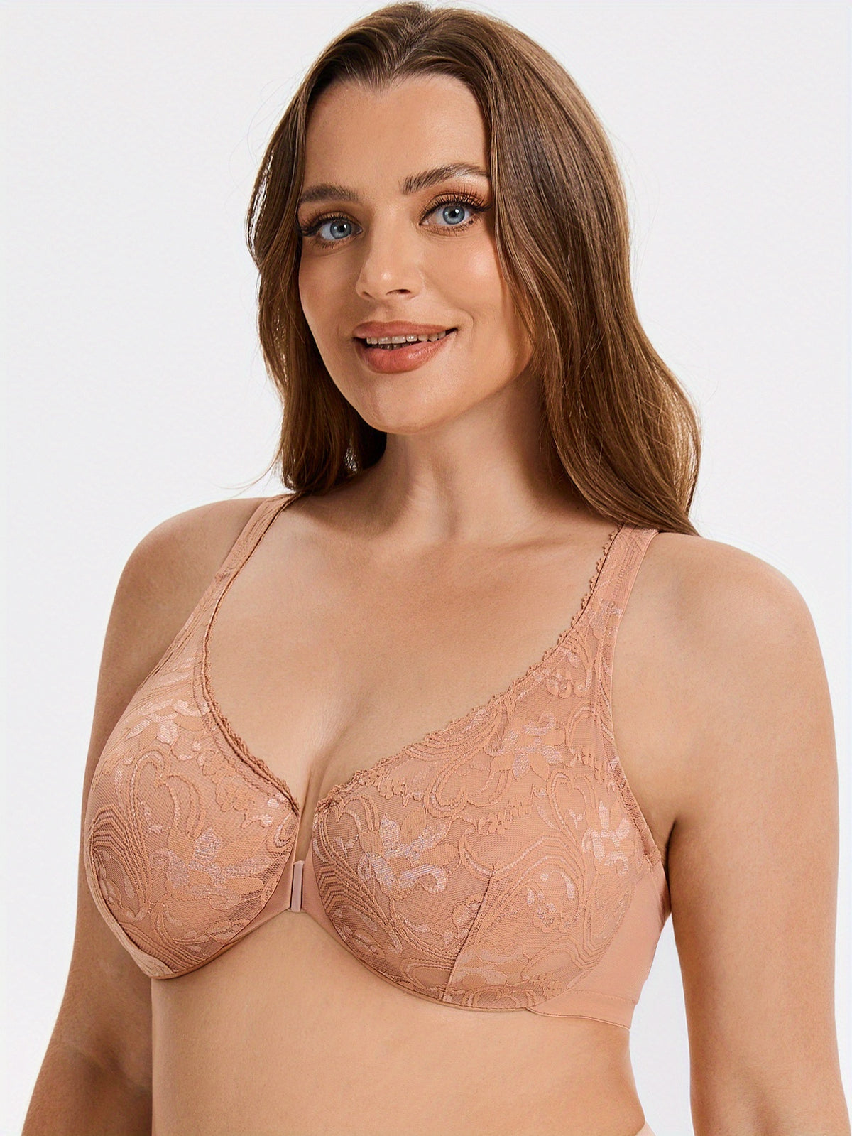 Soutien-gorge grande taille — Dos nageur, bleu et violet