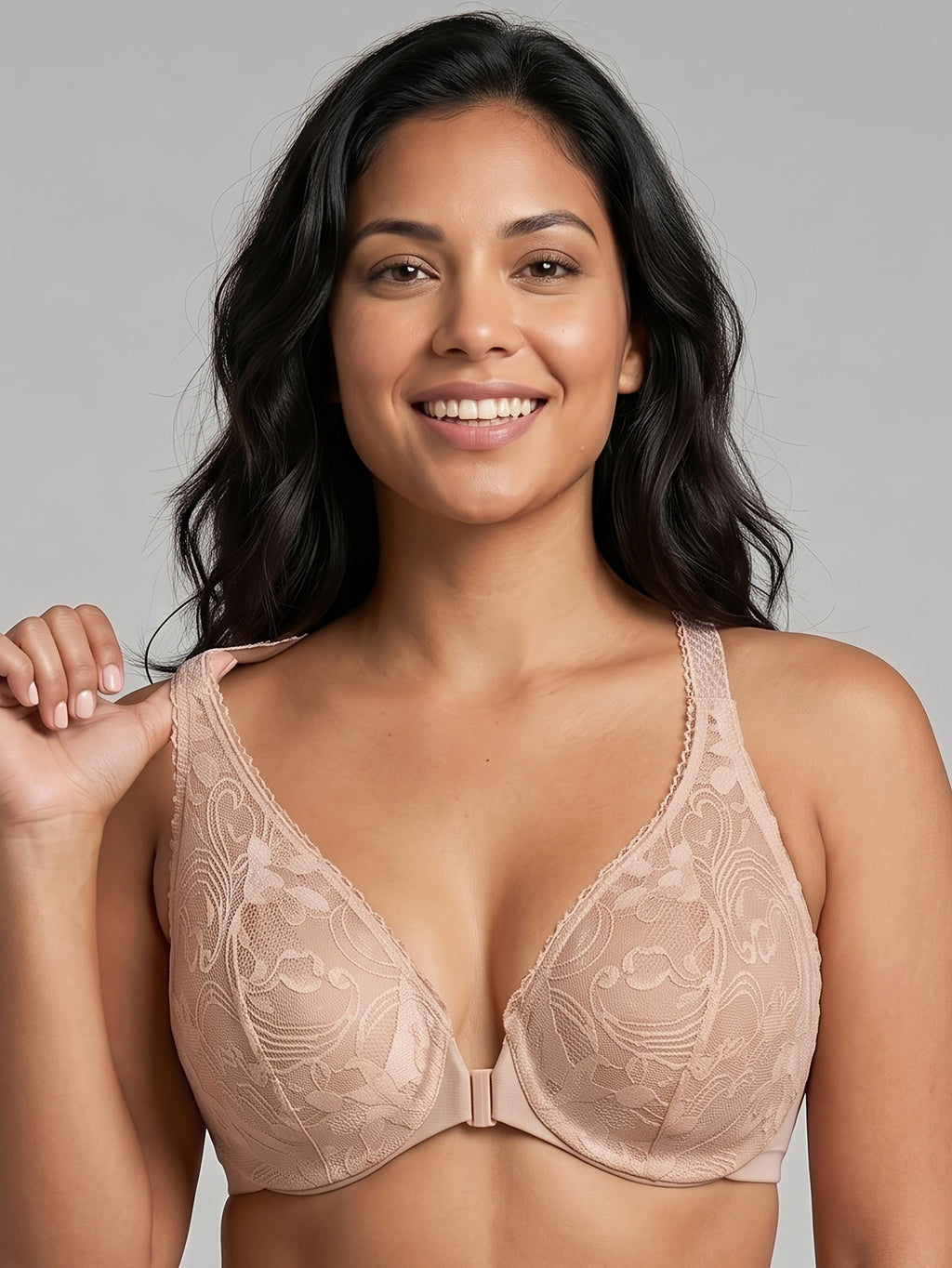 Soutien-gorge grande taille — Dos nageur, bonnet jusqu'au H