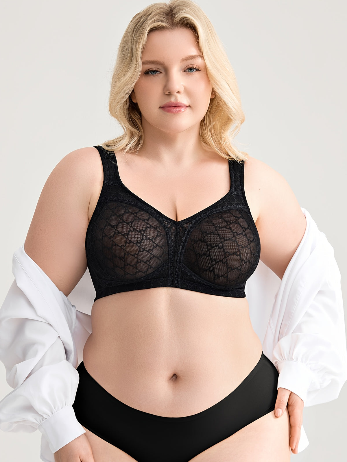 Soutien-gorge grande taille, vu de dos