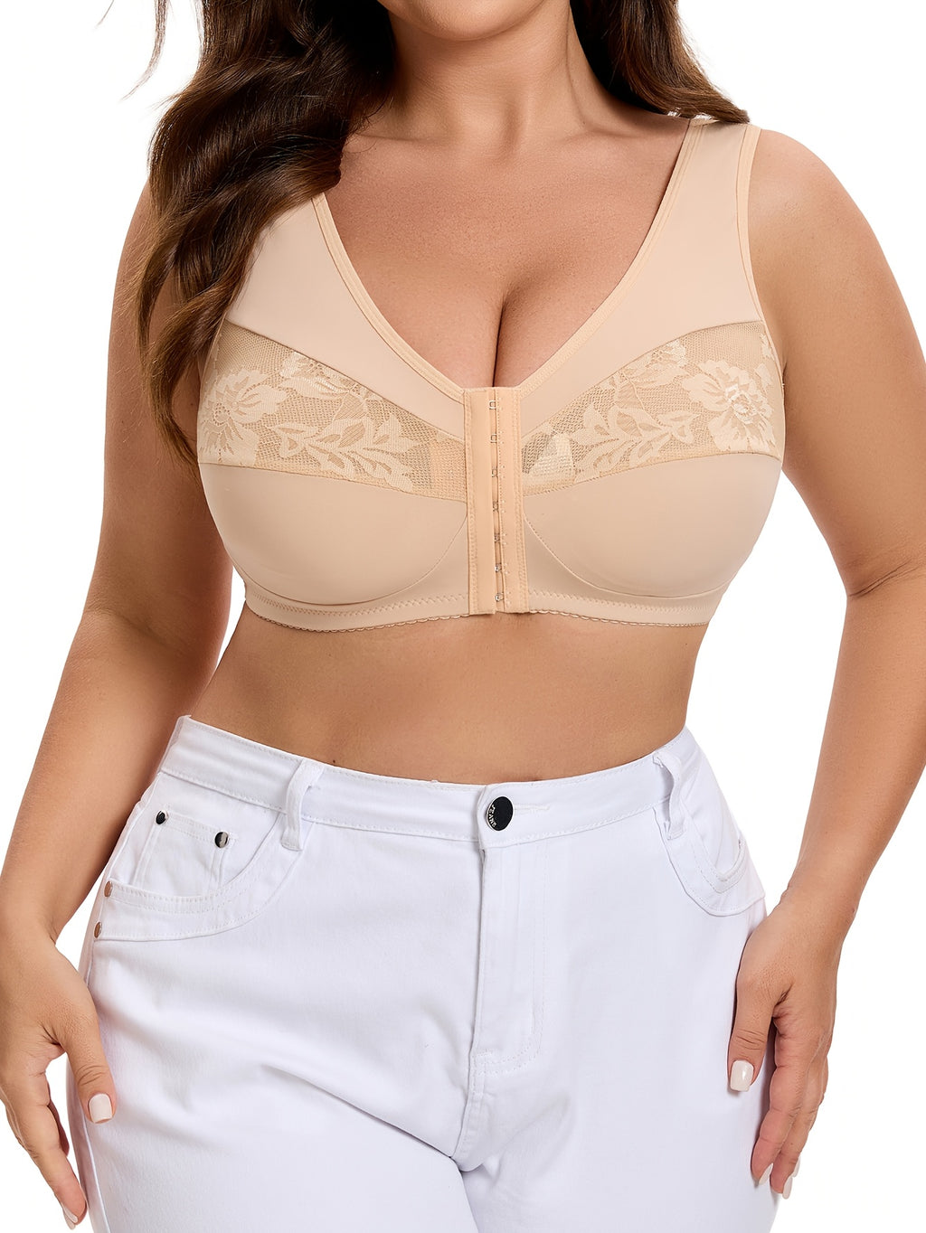 Soutien-gorge grande taille — Agrafé devant, jusqu'au 7XL