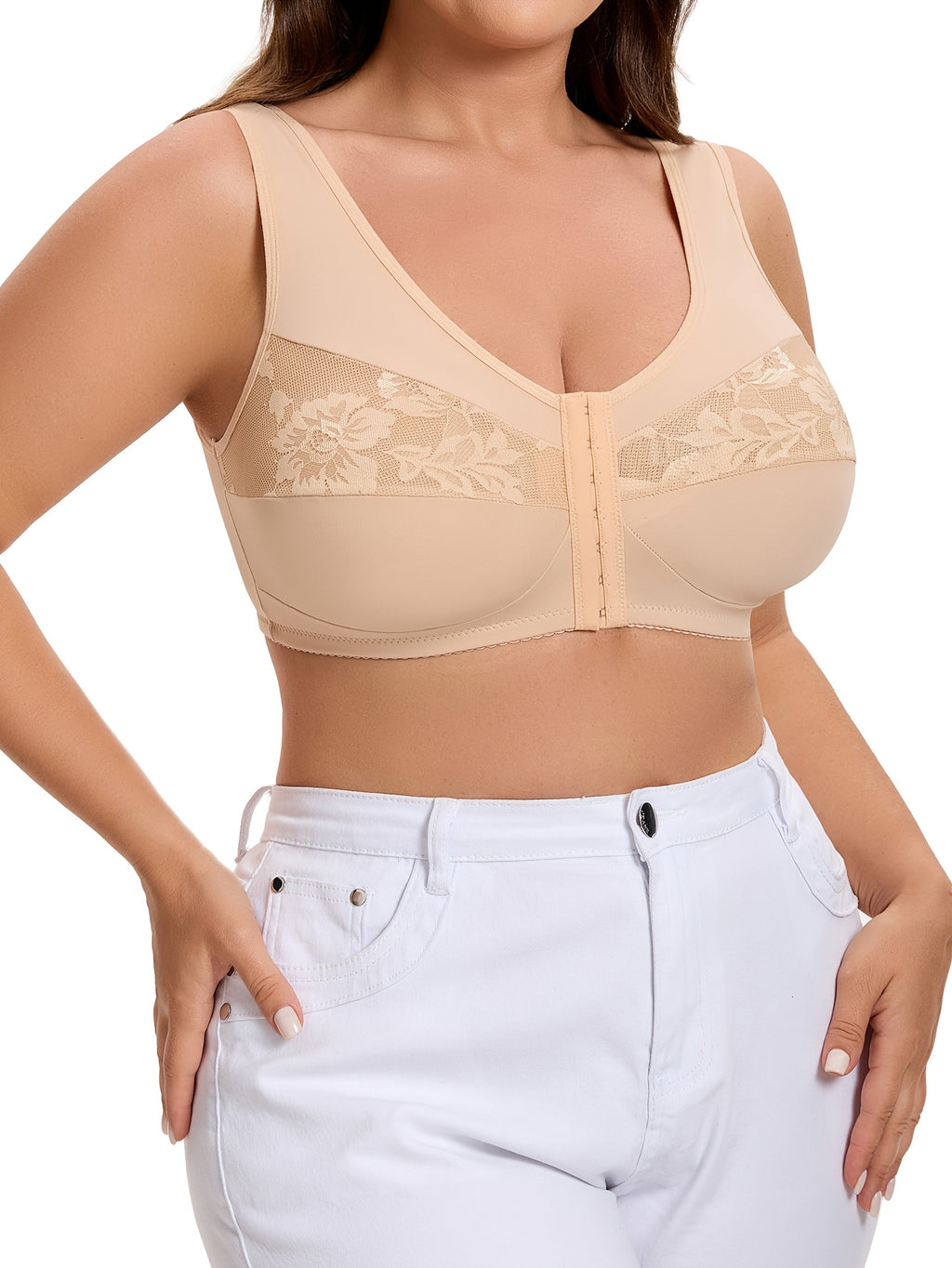 Soutien-gorge grande taille — Agrafé devant, jusqu'au 7XL