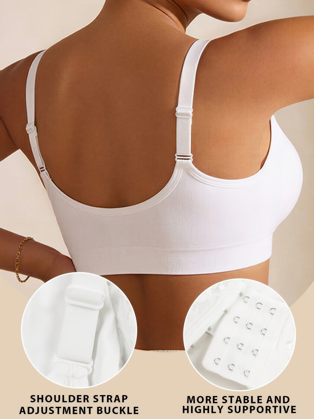 Soutien-gorge grande taille, dentelle, coques intégrées