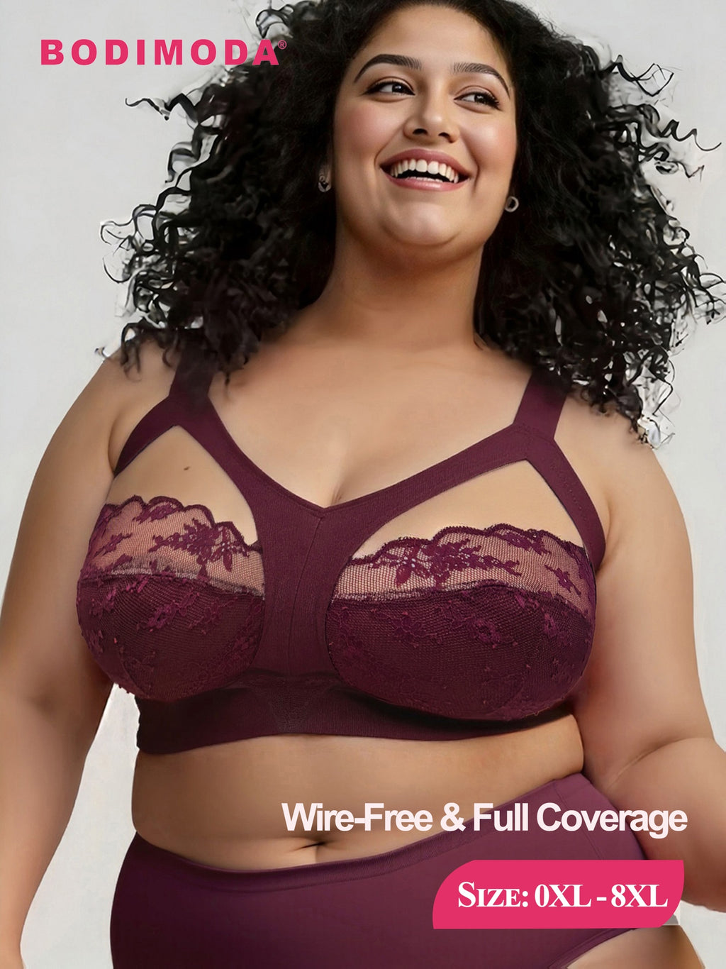 Soutien-gorge grande taille — Dentelle doublée ton chair