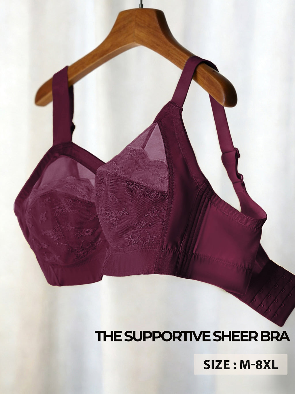 Soutien-gorge grande taille — Dentelle doublée ton chair