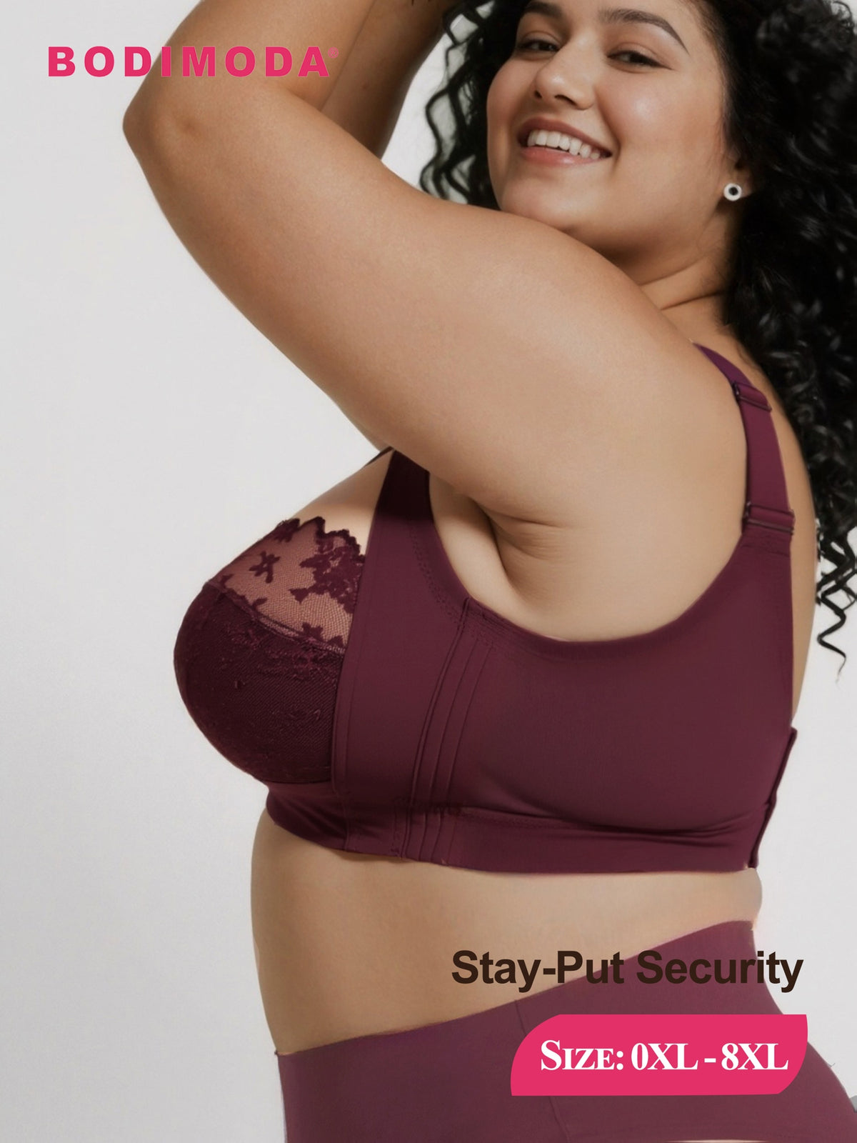 Soutien-gorge grande taille — Dentelle doublée ton chair