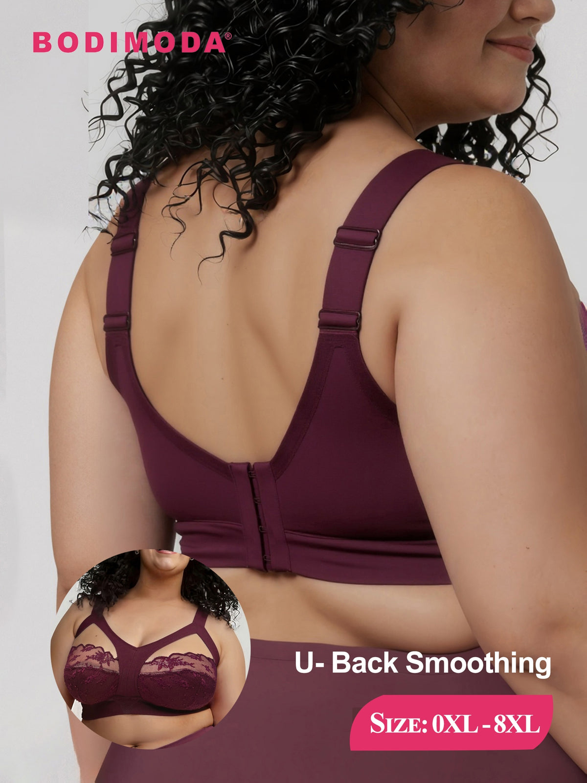 Soutien-gorge grande taille — Dentelle doublée ton chair