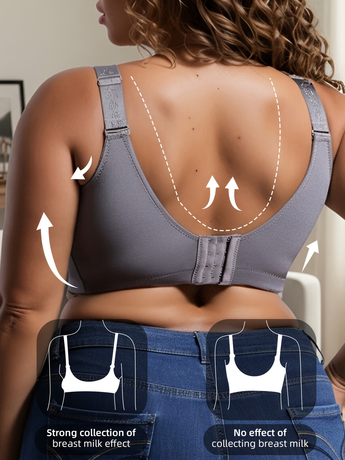 Soutien-gorge grande taille — Dentelle festonnée cinq teintes