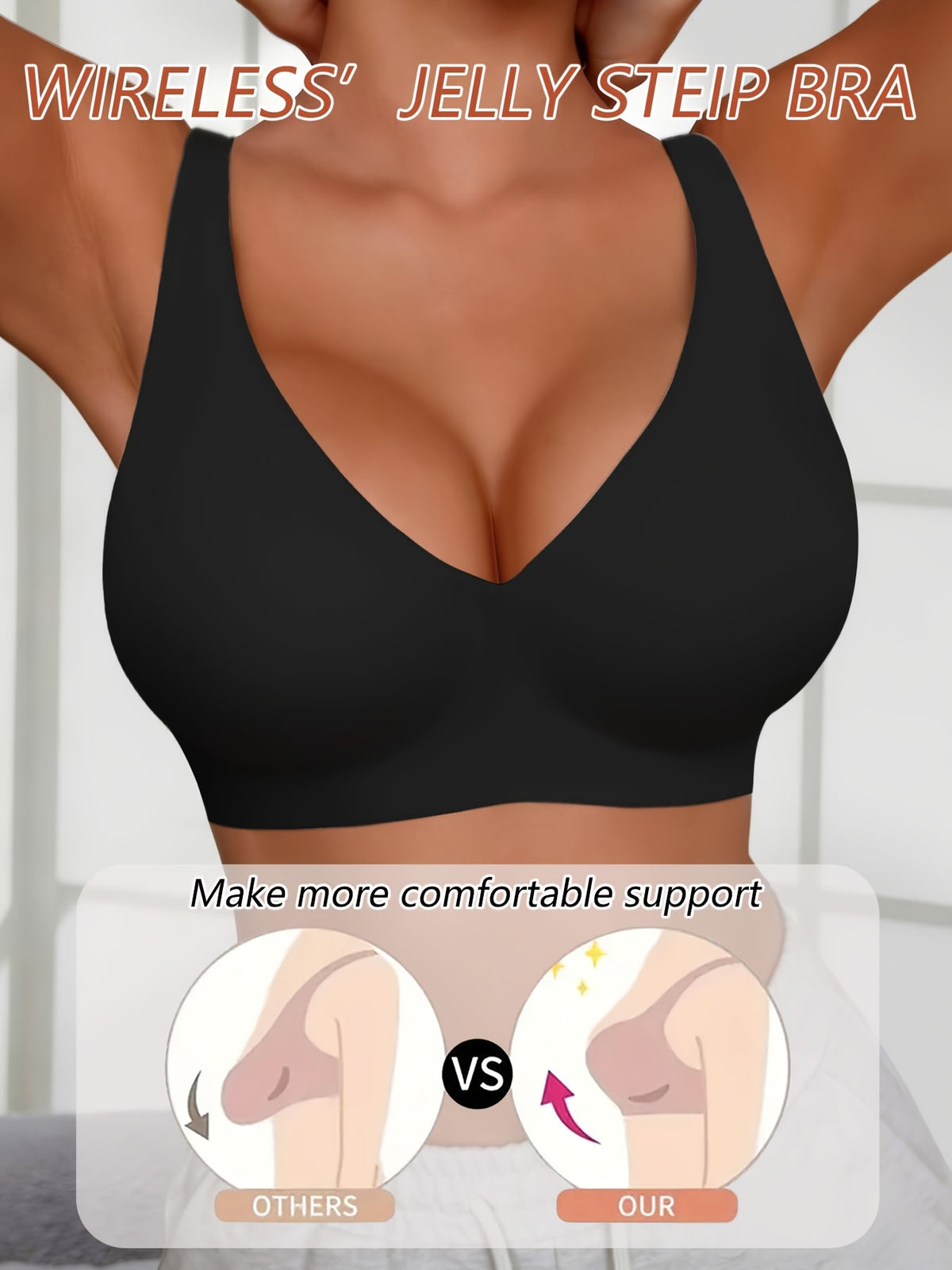 Soutien-gorge grande taille — Dos en U et montage sans couture