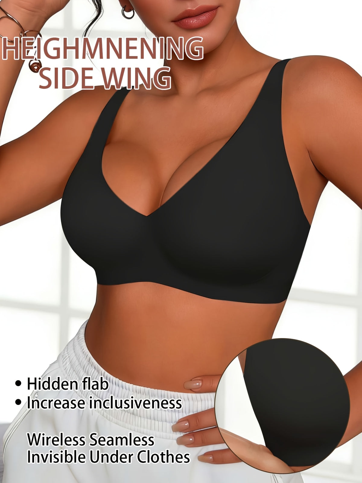 Soutien-gorge grande taille — Dos en U et montage sans couture