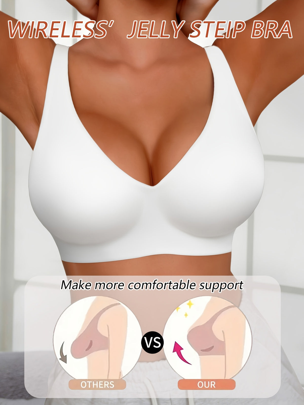 Soutien-gorge grande taille — Dos en U et montage sans couture