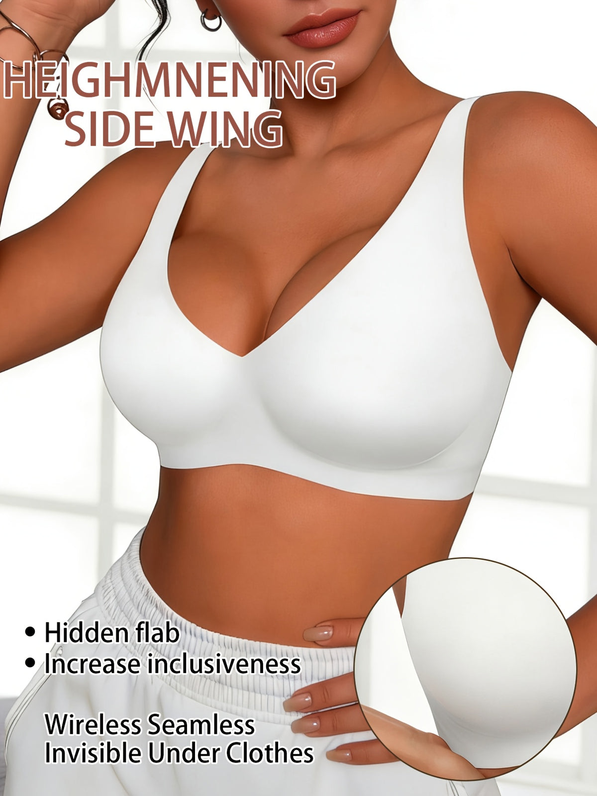 Soutien-gorge grande taille — Dos en U et montage sans couture