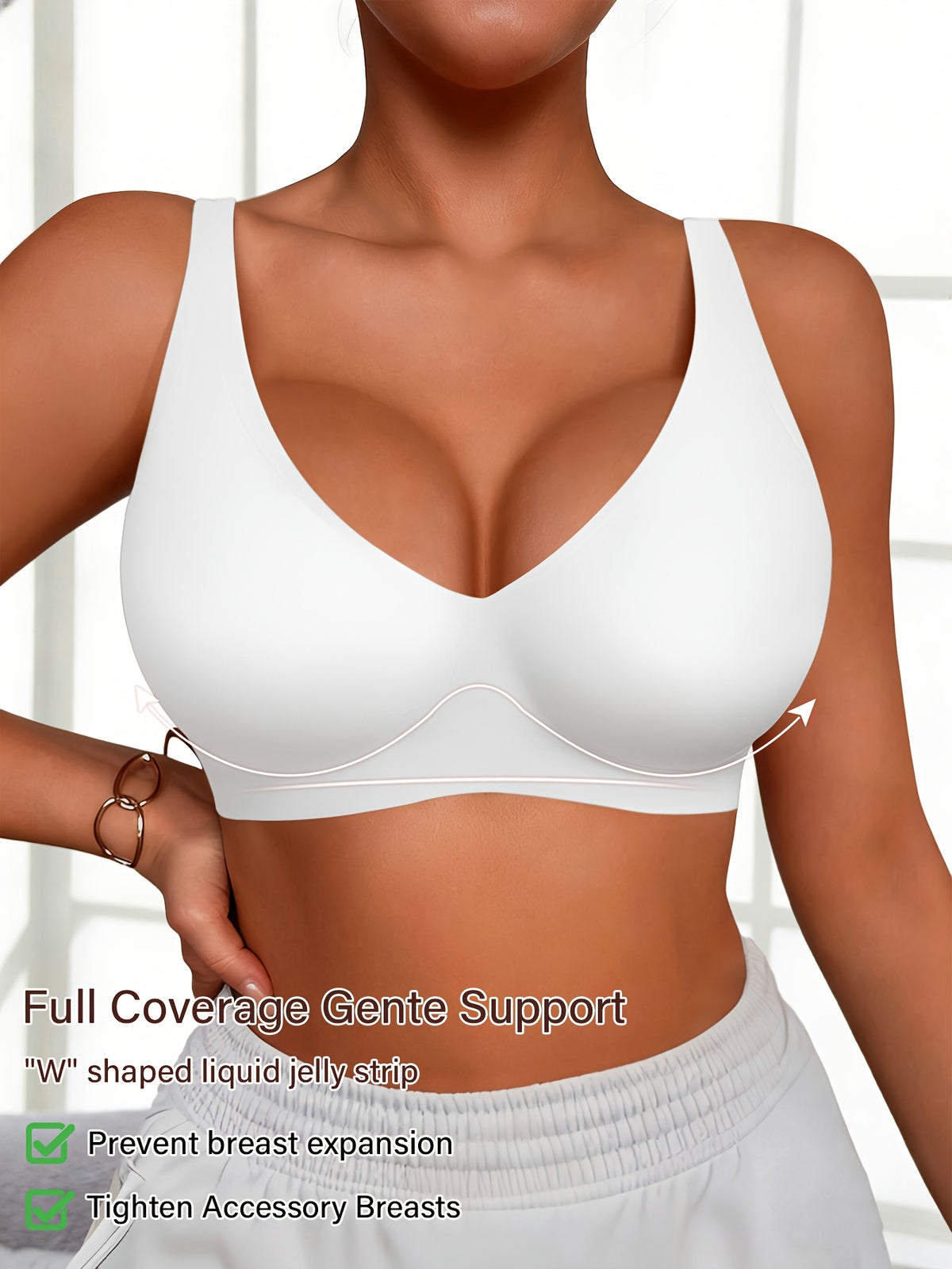 Soutien-gorge grande taille — Dos en U et montage sans couture