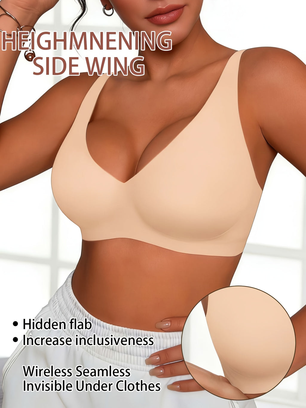 Soutien-gorge grande taille — Dos en U et montage sans couture
