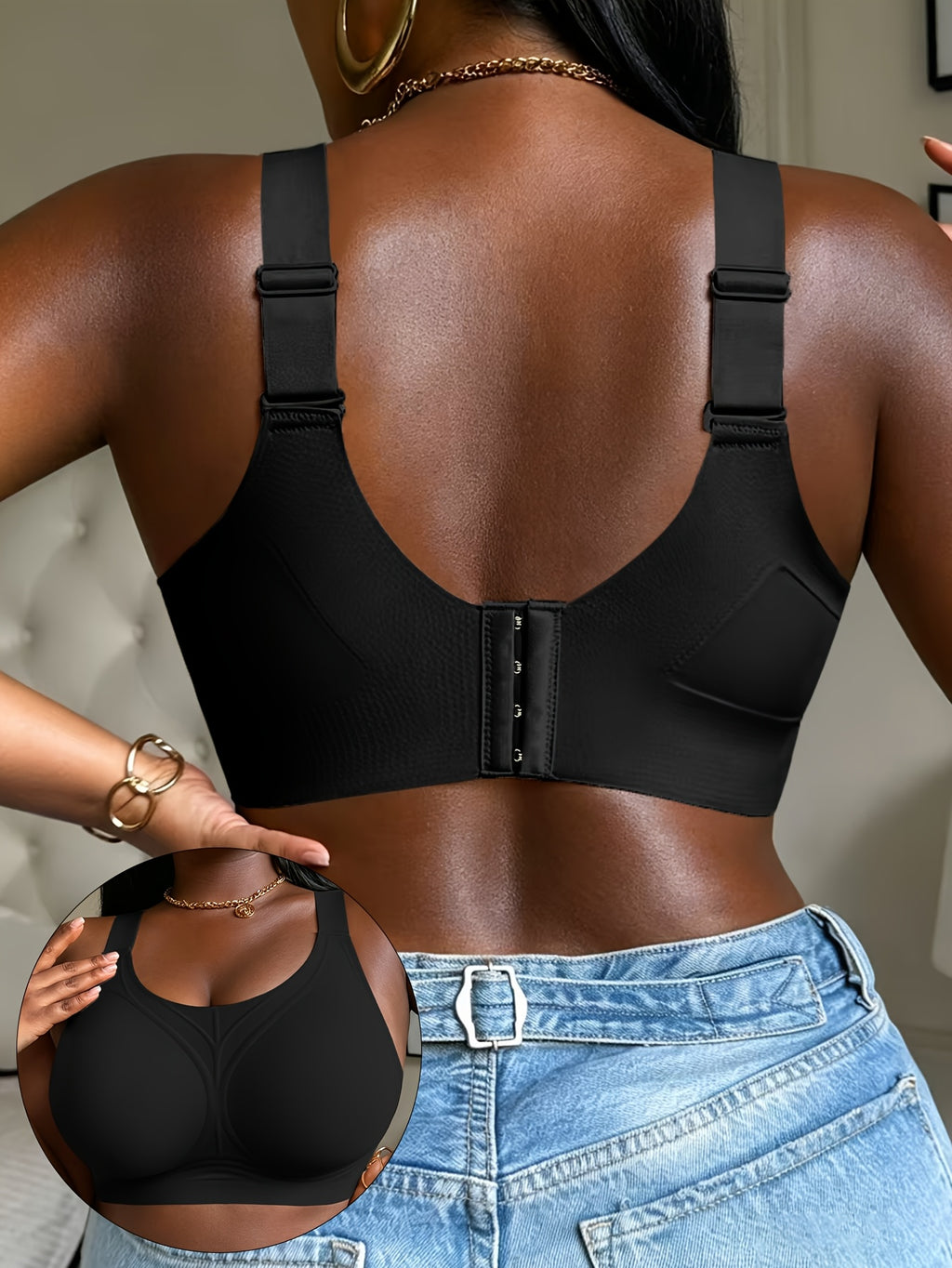 Soutien-gorge grande taille — Moulage sans armature, trois unis