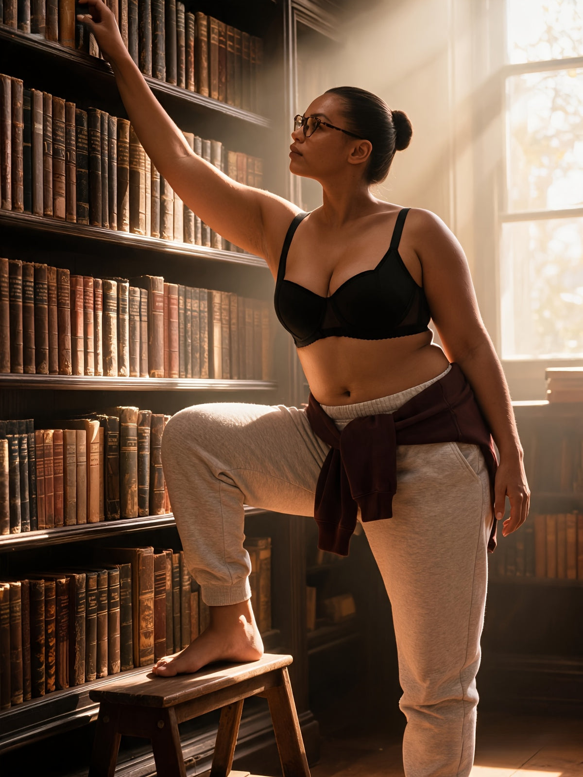 Soutien-gorge grande taille, bonnet C à E, bas en résille