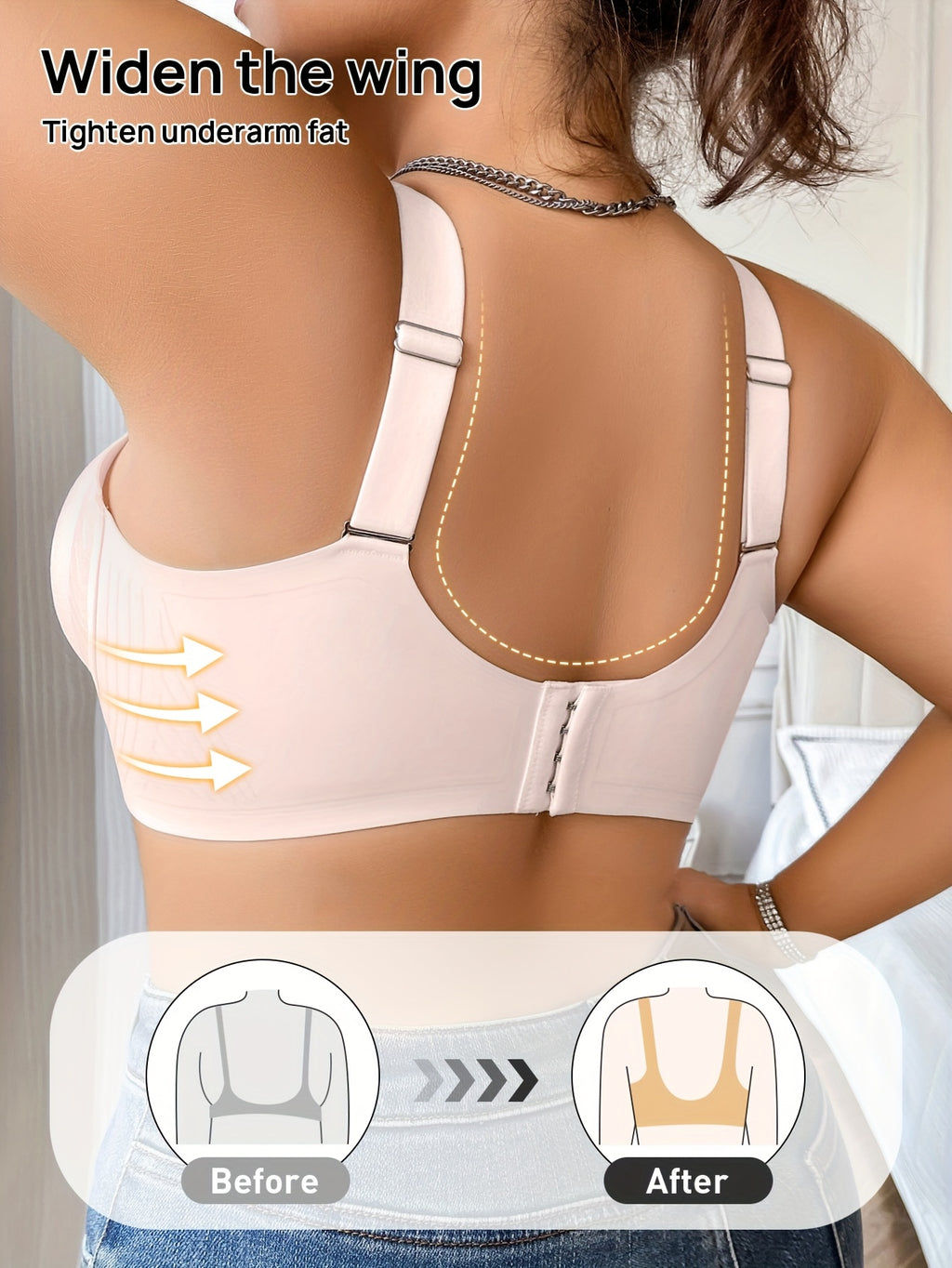 Soutien-gorge grande taille sans couture — Bretelles larges