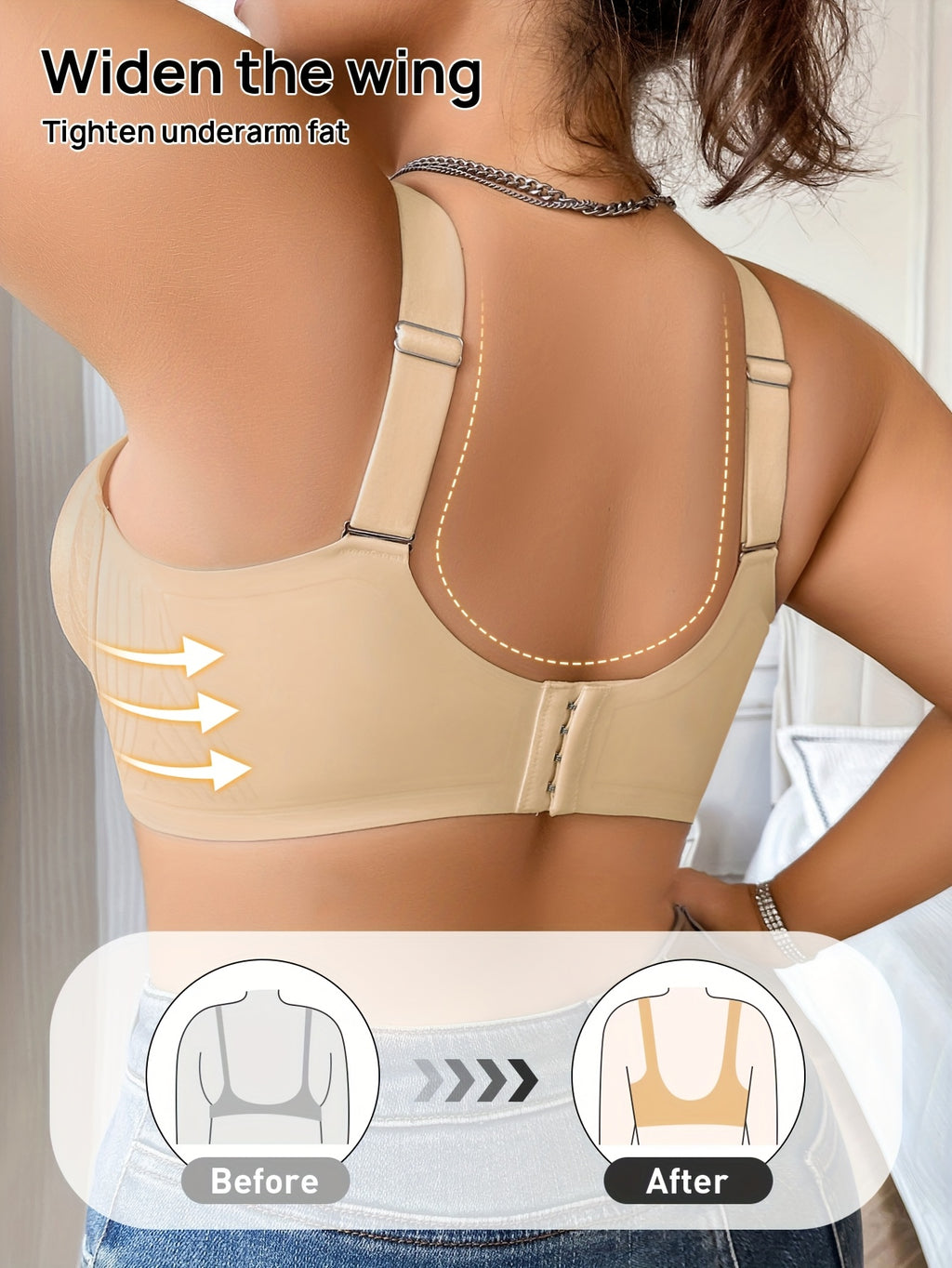 Soutien-gorge grande taille sans couture — Bretelles larges