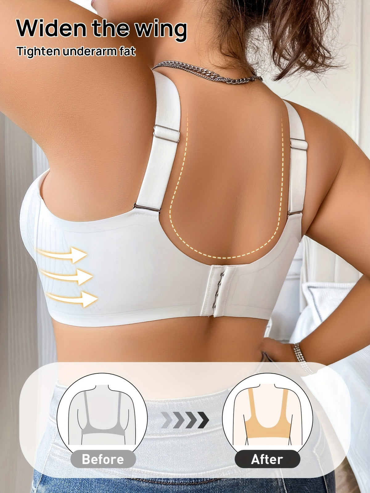 Soutien-gorge grande taille sans couture — Bretelles larges