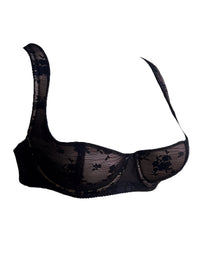 Soutien-gorge grande taille — Roses brodées, bonnet moulé