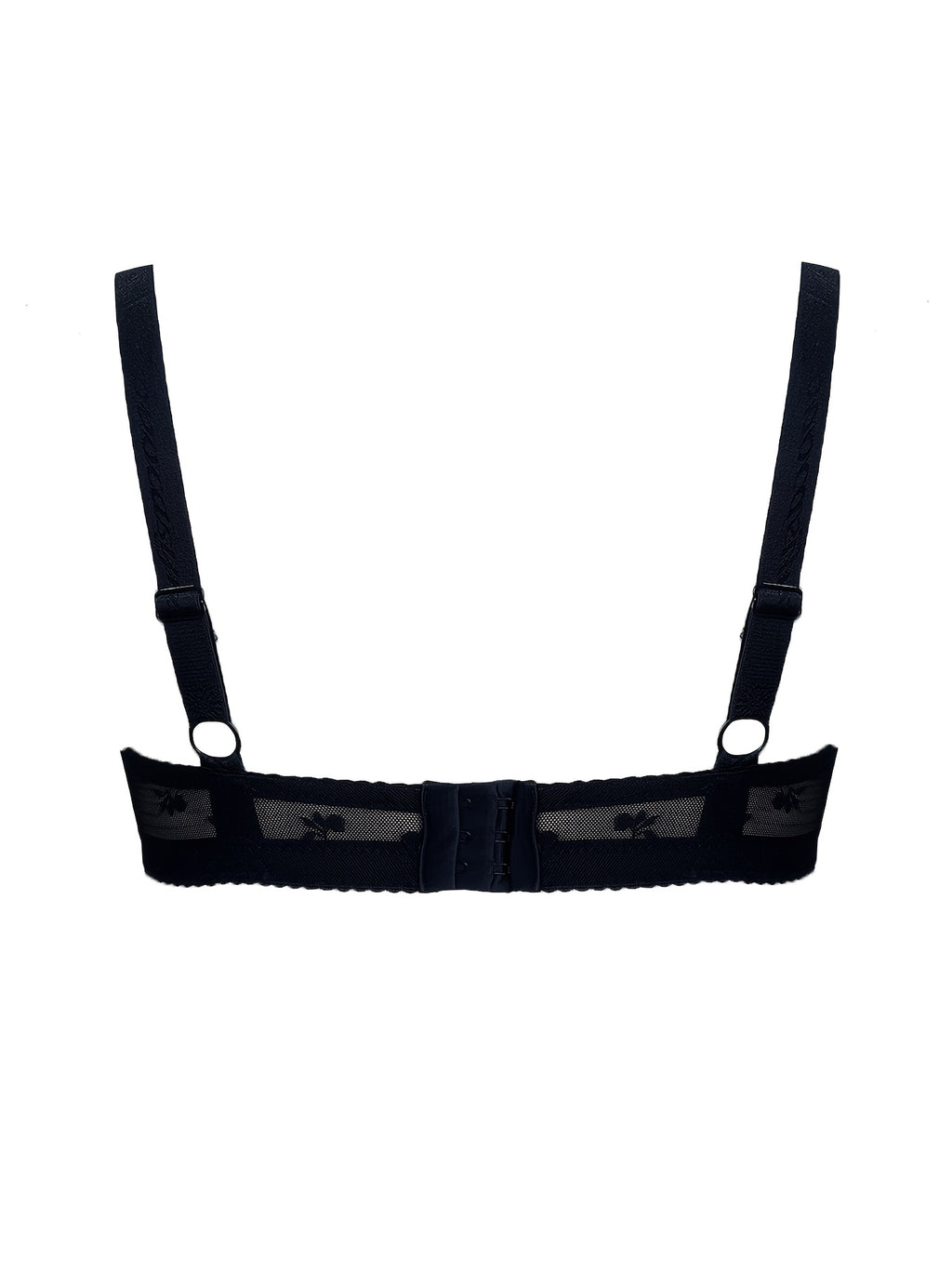 Soutien-gorge grande taille — Roses brodées, bonnet moulé