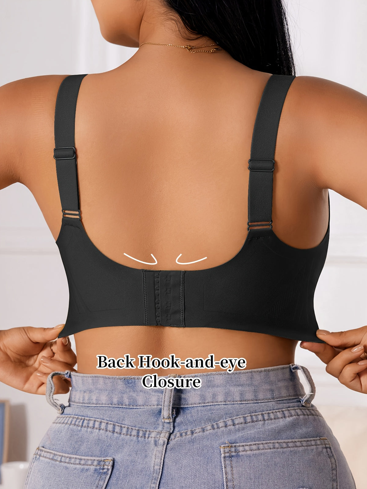 Soutien-gorge grande taille — Col V sans couture, dix teintes