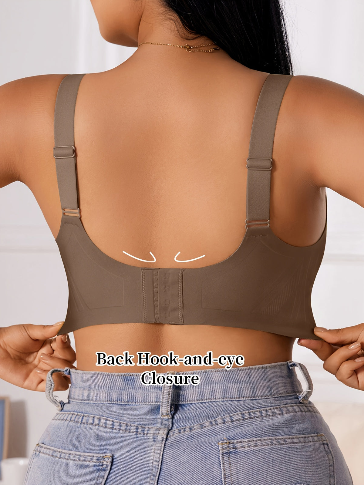 Soutien-gorge grande taille — Col V sans couture, dix teintes