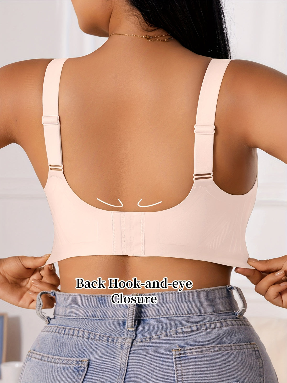 Soutien-gorge grande taille — Col V sans couture, dix teintes
