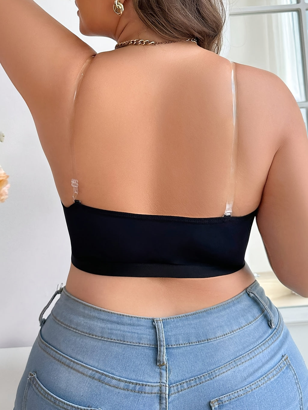 Soutien-gorge grande taille sans armature — Noir ou léopard