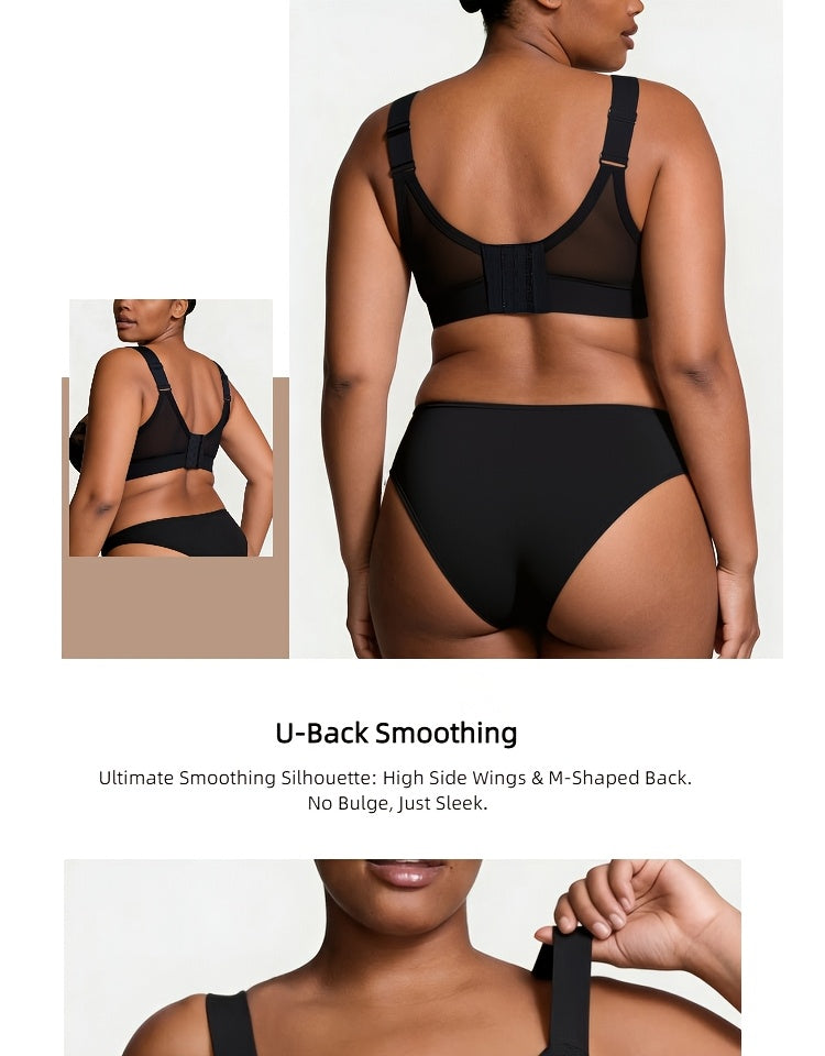 Soutien-gorge minimiseur grande taille — Dentelle transparente