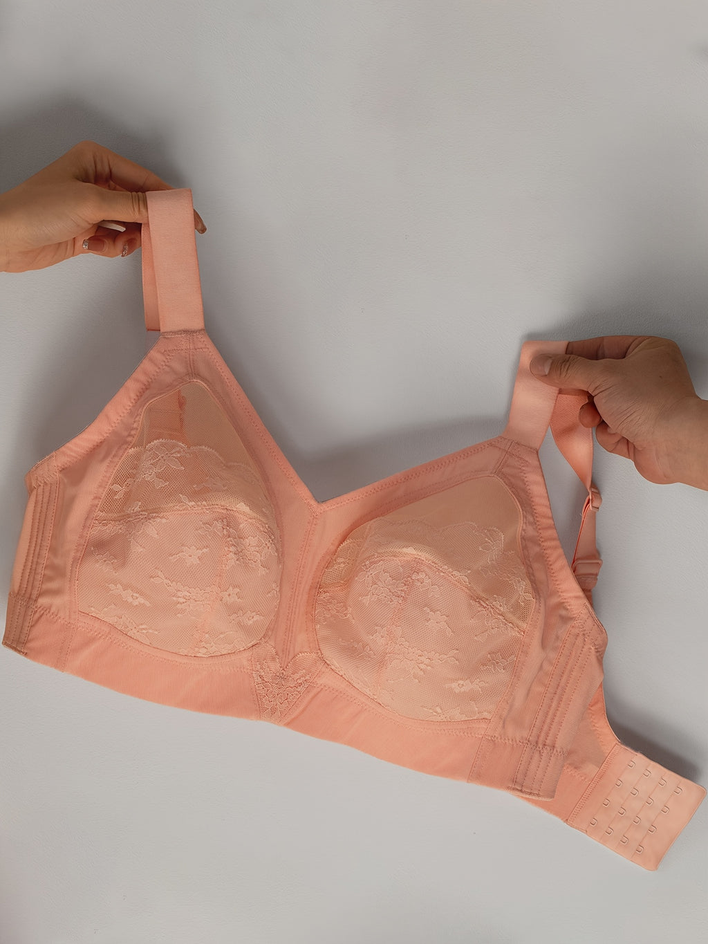 Soutien-gorge minimiseur grande taille — Dentelle transparente