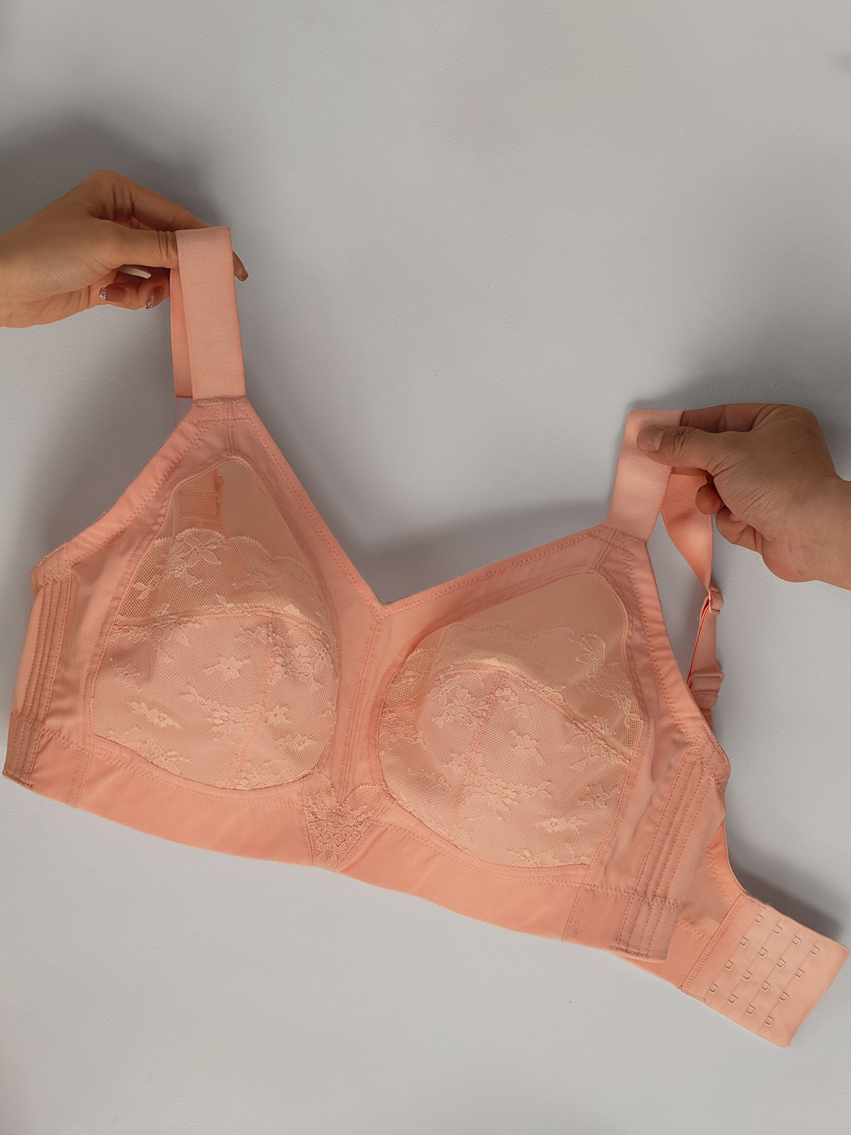Soutien-gorge minimiseur grande taille — Dentelle transparente