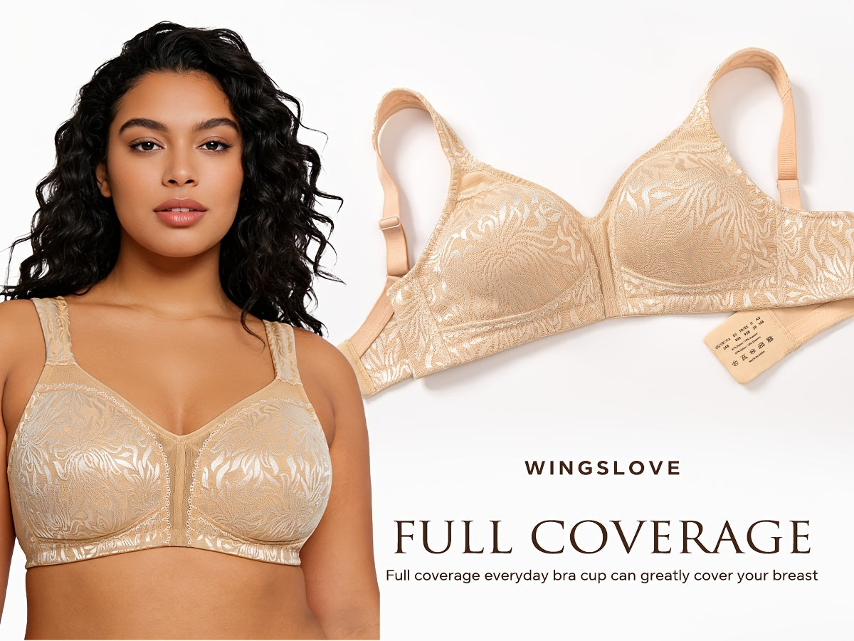 Soutien-gorge grande taille — Jacquard réducteur, 38 tailles