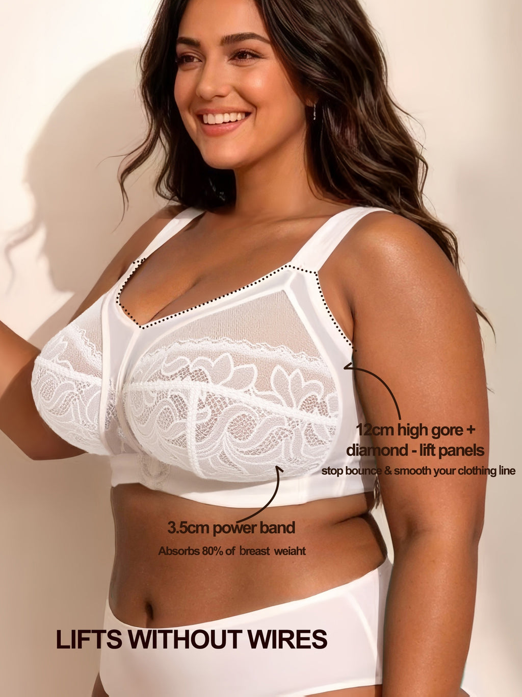 Soutien-gorge minimiseur sans armature