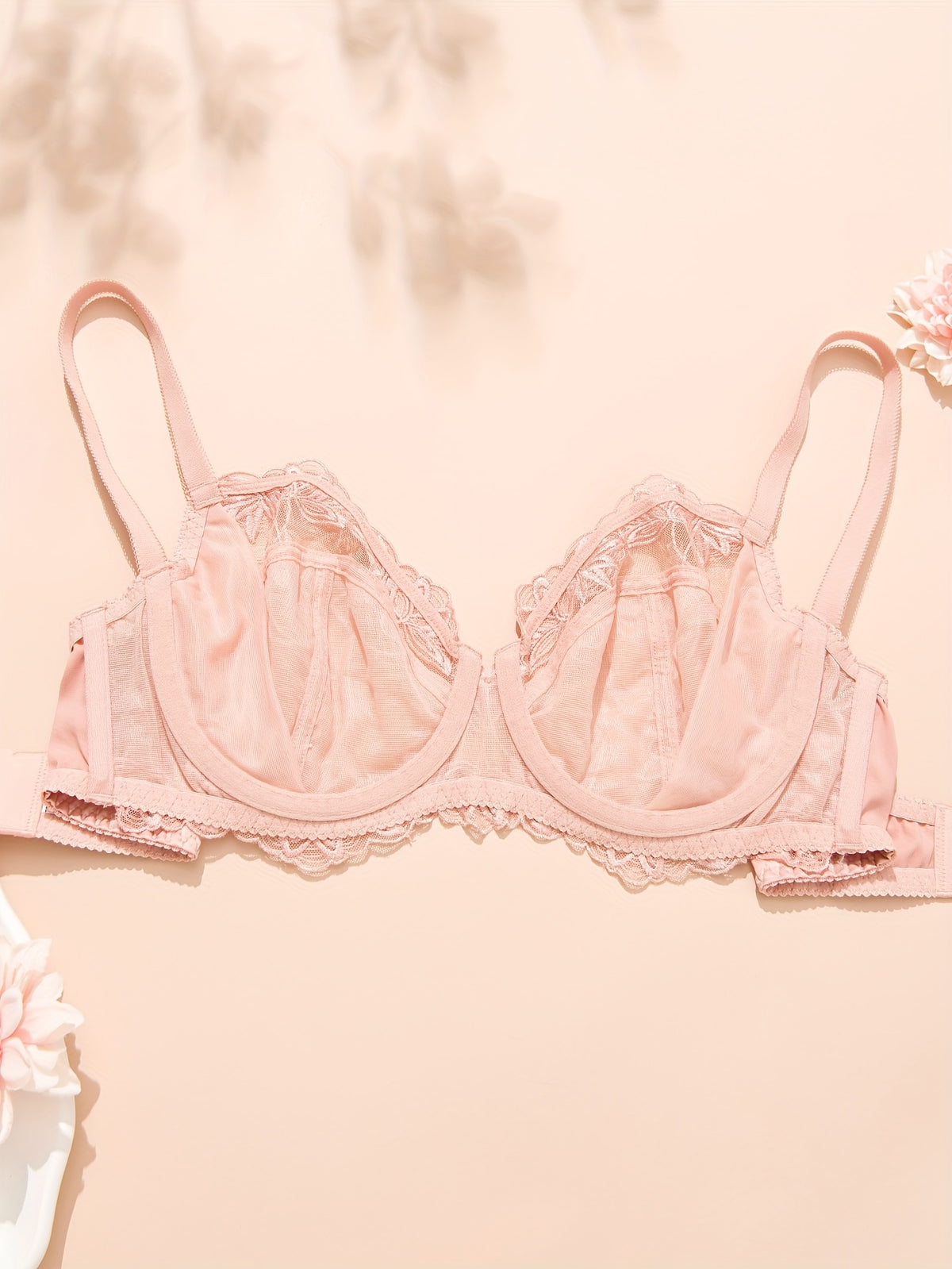 Soutien-gorge grande taille — Rose poudré, jusqu'au 100H