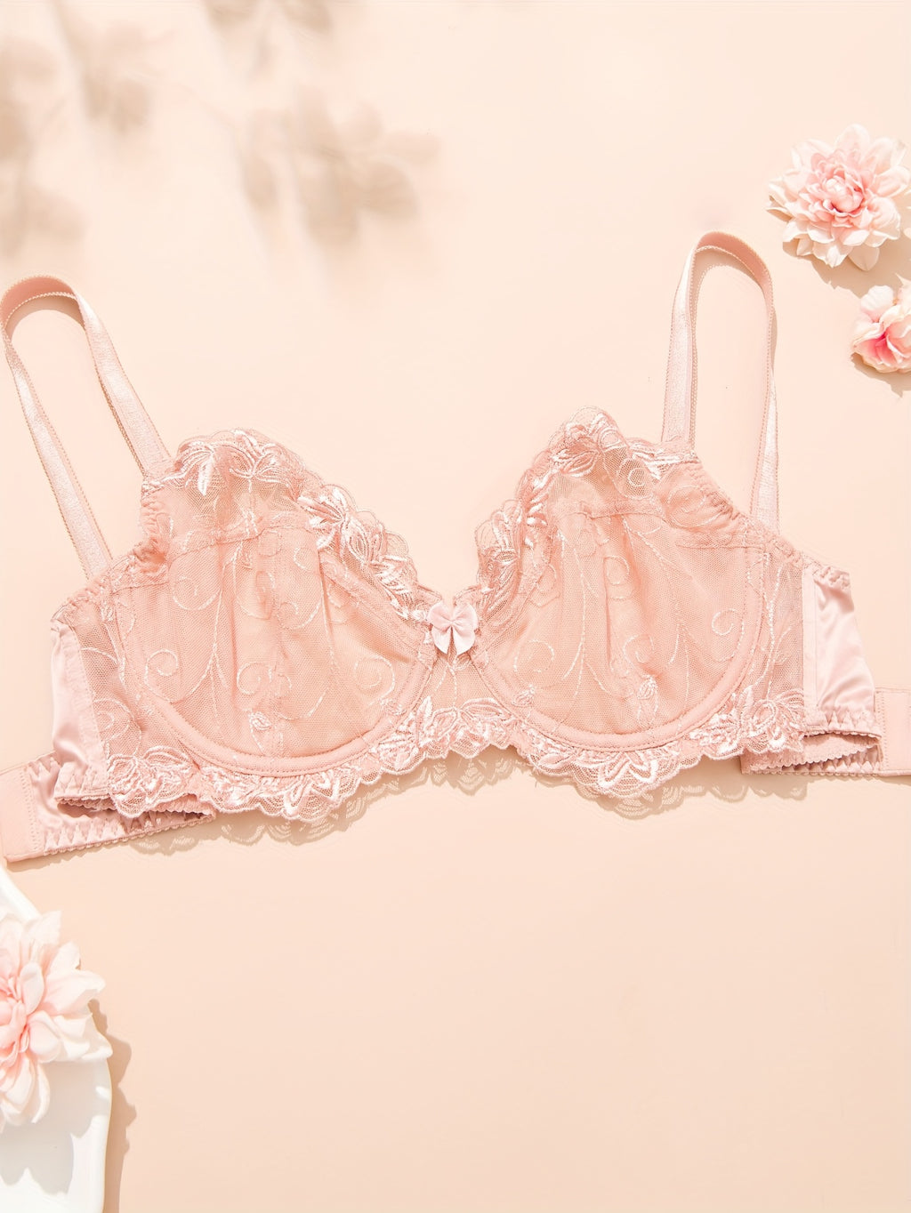 Soutien-gorge grande taille — Rose poudré, jusqu'au 100H