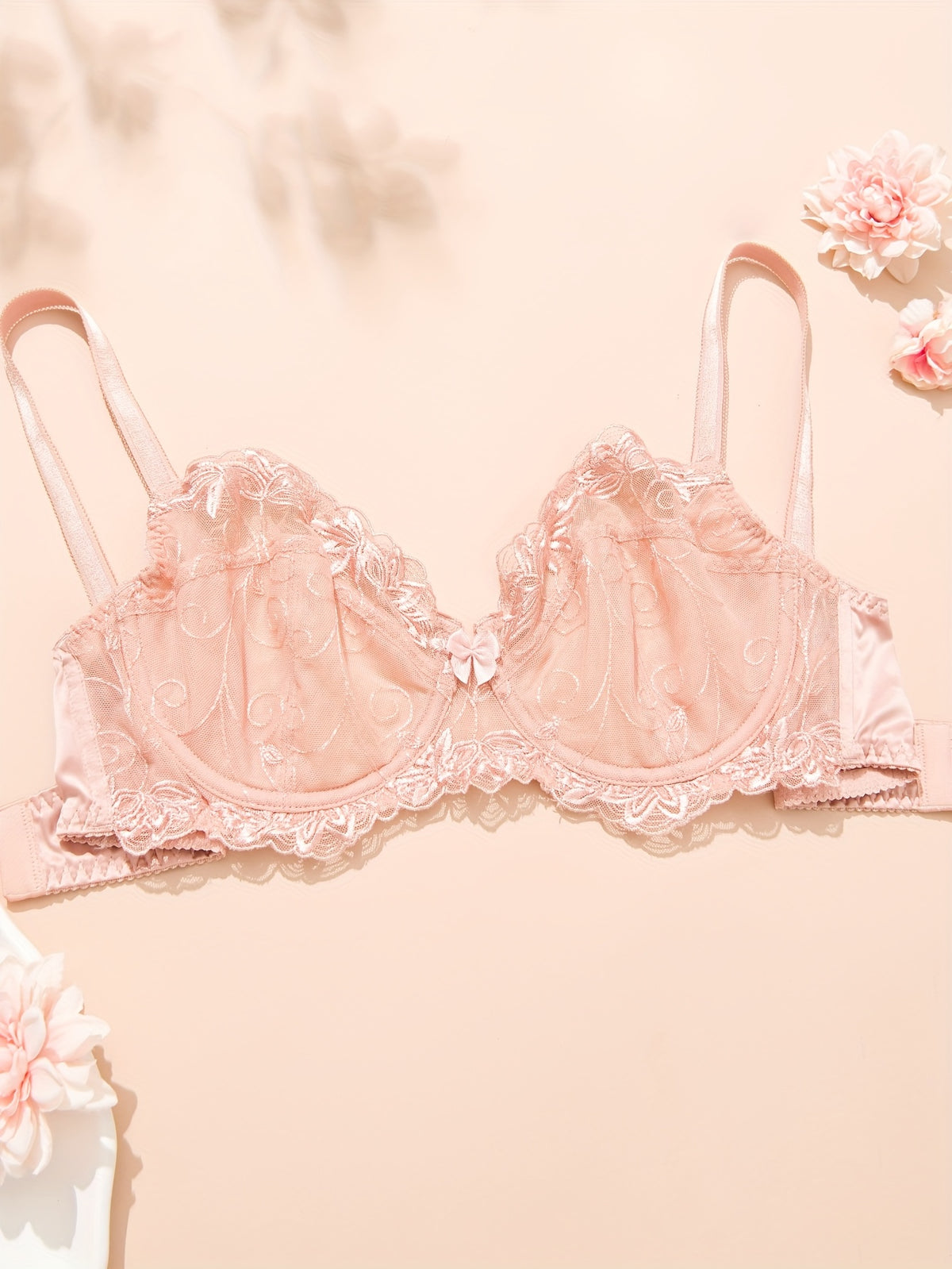 Soutien-gorge grande taille — Rose poudré, jusqu'au 100H