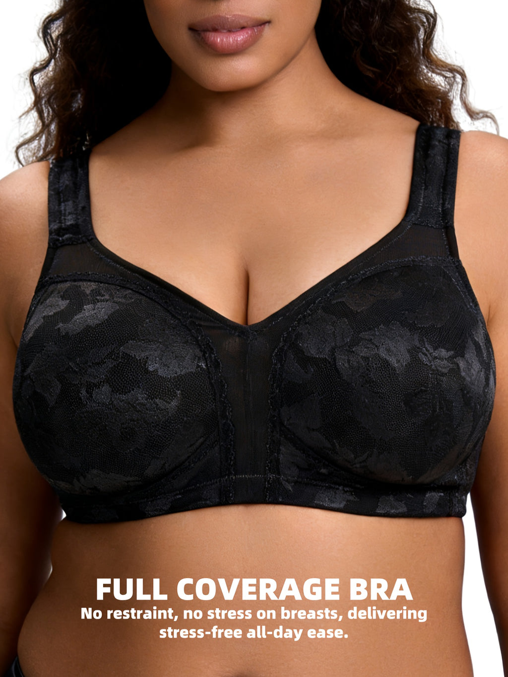 Soutien-gorge grande taille, relief
