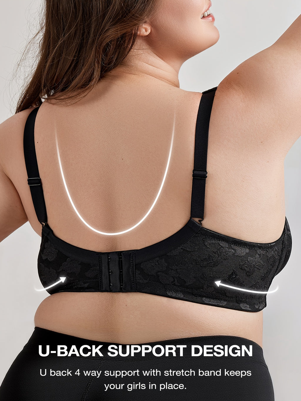 Soutien-gorge grande taille, relief